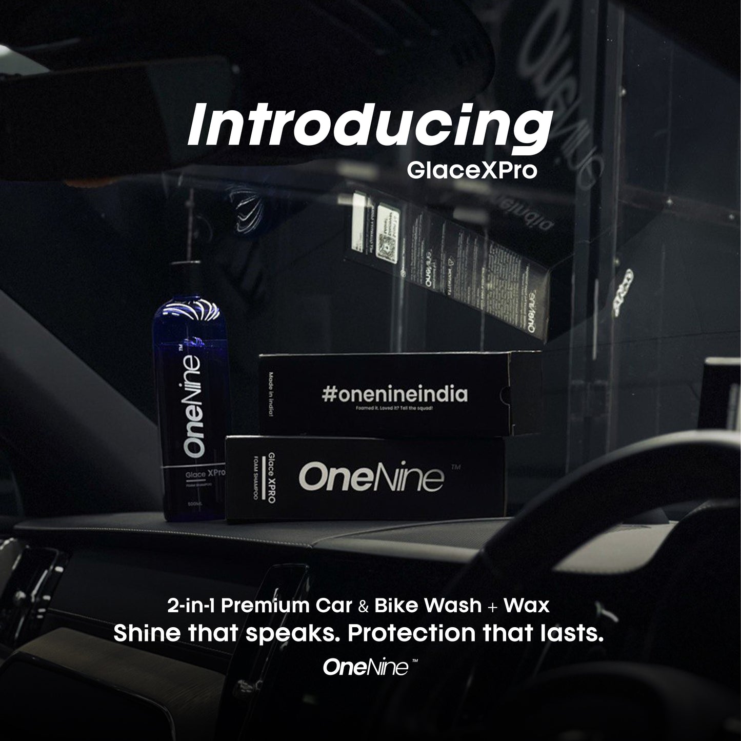 Onenine Glace XPro Wax Foam Shampoo – 500ml