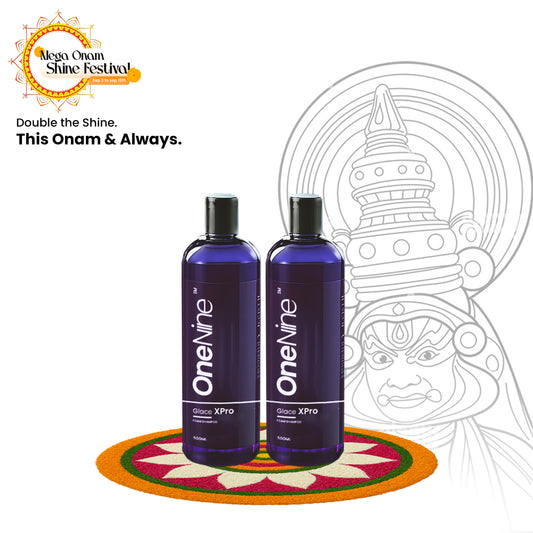 Onenine Glace XPro Wax Foam Shampoo Combo – Onam Sale Offer (2 x 500ml)